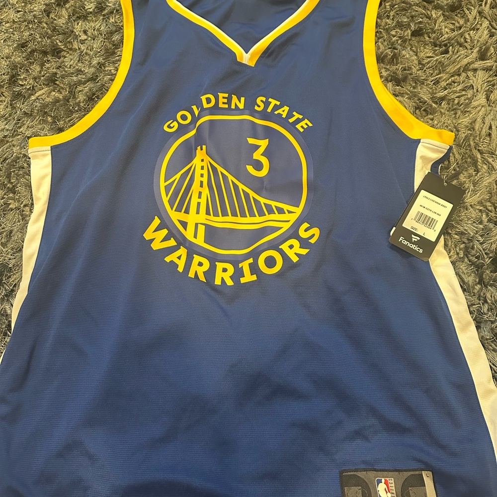 Fanatics Blue and Yellow Golden State Warriors Jersey